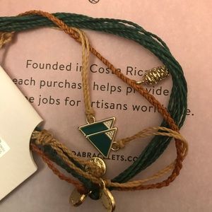 New Pura Vida bracelets - mountains and pine cone